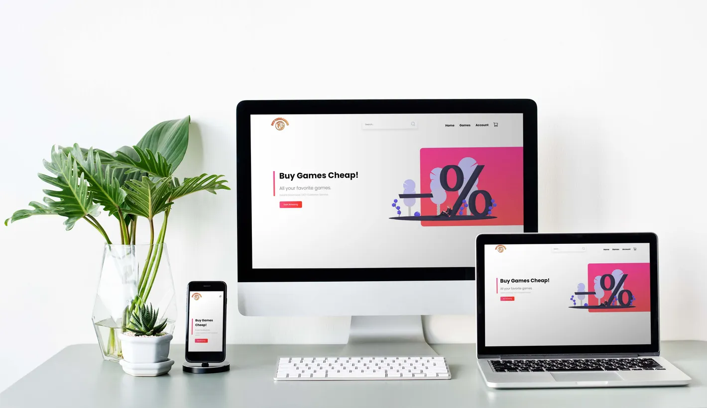 BetterGaming - Online Shop – Full project view